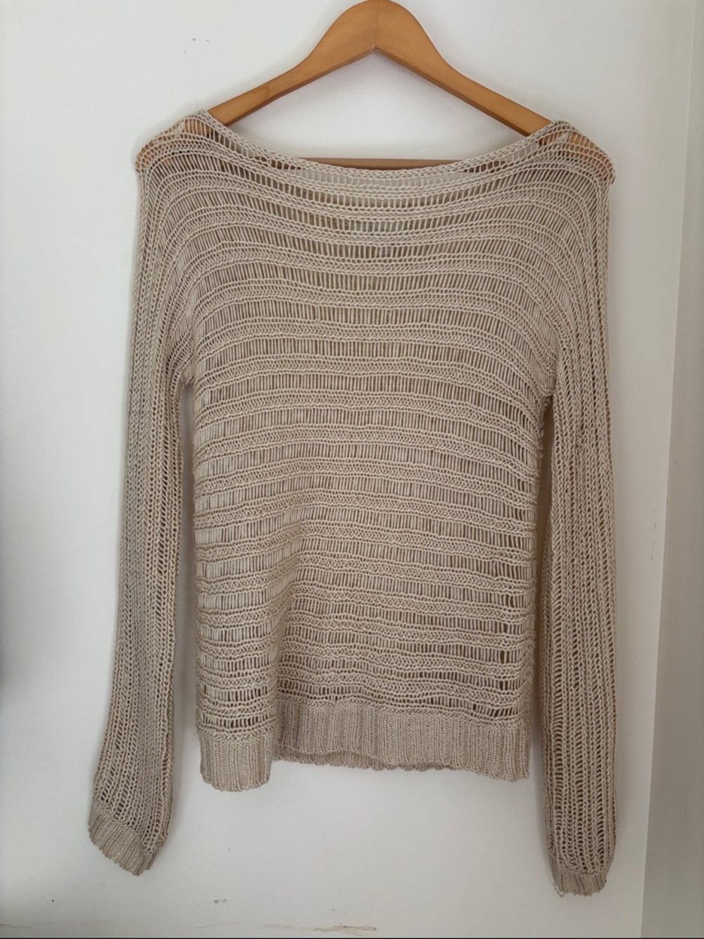 Olive & Oak Open-Weave Beach Sweater Size Medium